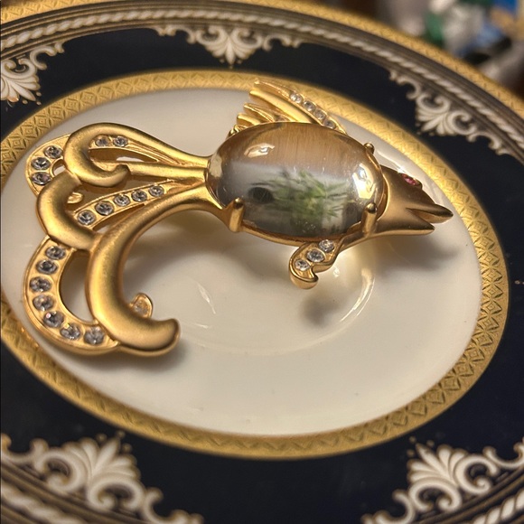 Harrice Simons Miller Jewelry - Vintage 1999 Harrice Simons Miller Jelly Belly Fish Brooch